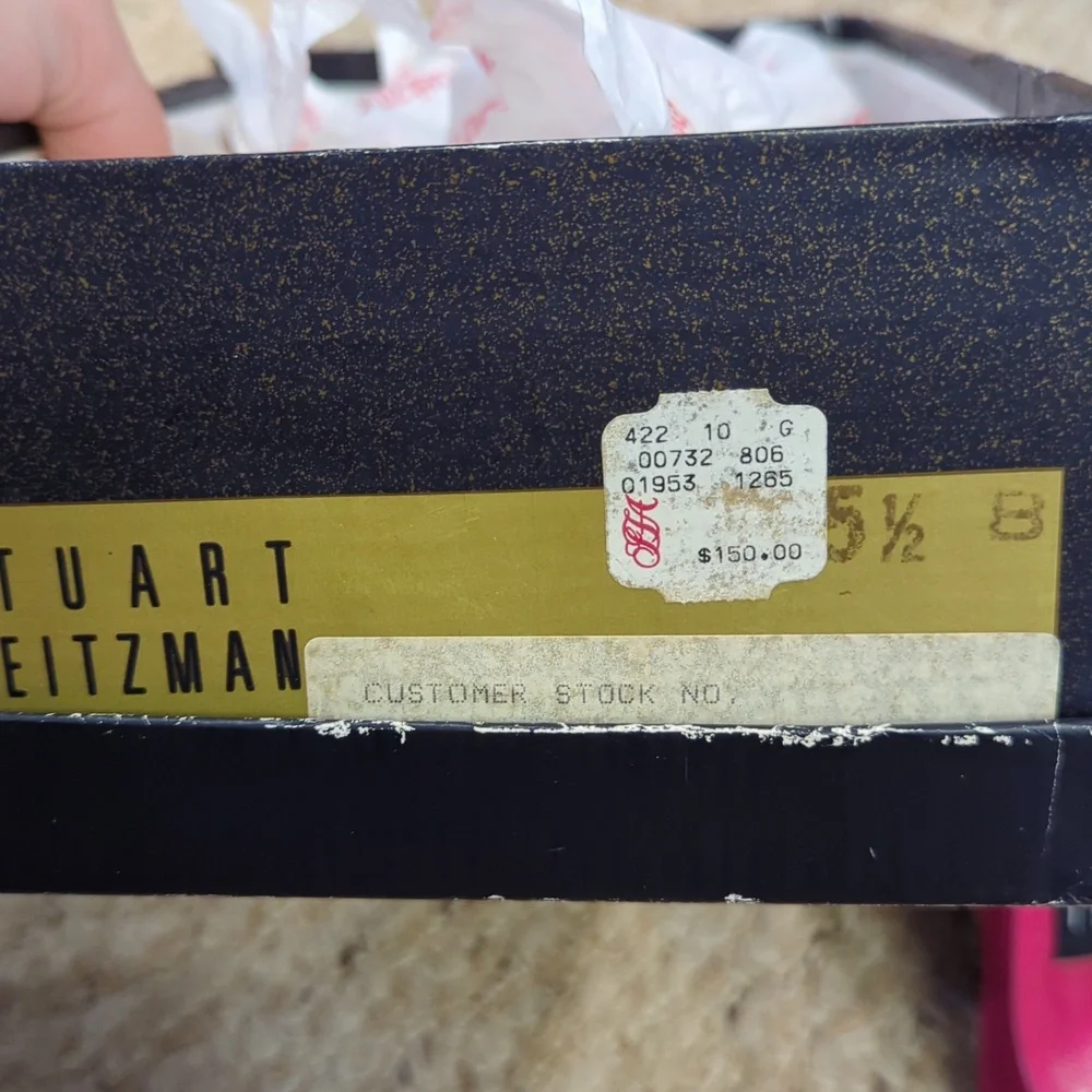 Stuart Weitzman Vintage Women's Size 5.5 Hot Pink Heels with Box
